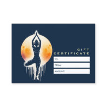 Yoga Meditation-instruktör Träd Pose Full Moon