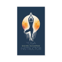 Yoga Meditation-instruktör Träd Pose Full Moon