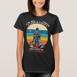 Yoga Meditation, jag är mest fredlig Kärlek och lä T Shirt