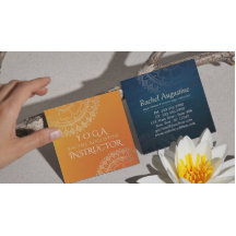 Yoga meditation lärare Modern Orange Guld Mandala