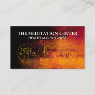 Yoga Meditation Logotyper Visitkort