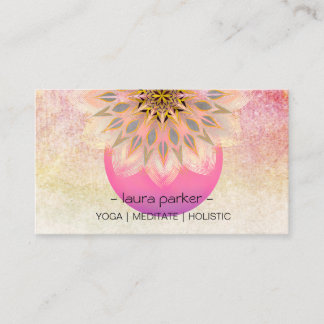 Yoga Meditation Lotus Flower Massage Meditation Visitkort