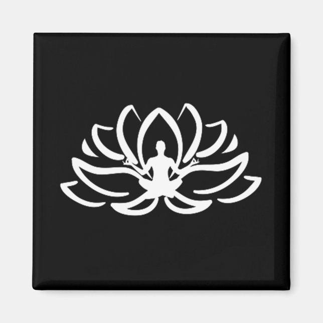 Yoga Meditation Lotus Magnet (Framsidan)