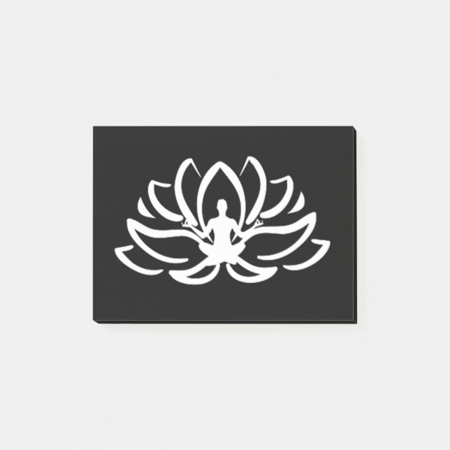 Yoga Meditation Lotus Post-it Block (Framsida)
