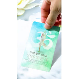 Yoga Meditation Pose Om Symbol Class Pass Loyalty Lojalitetskort