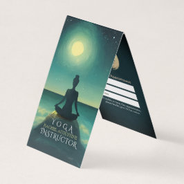 Yoga Meditation Pose på den Prisa listan över stjä Visitkort