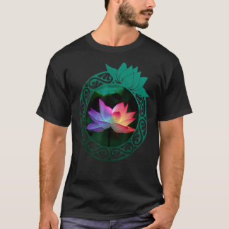Yoga Meditation Rainbow Lotus Mode Clothing Top T Shirt