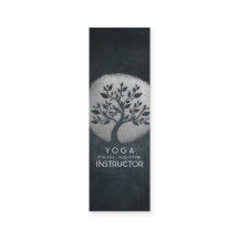 Yoga Meditation Reiki-instruktör Black Silver Träd