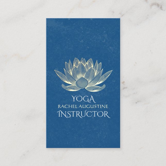 Yoga Meditation Reiki Instruktör Möte Lotus Tidsbeställning Kort (Framsida)