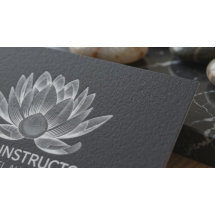 YOGA Meditation Reiki Instruktör Svart Vit Lotus