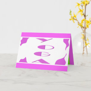 Yoga meditation relaxation blek lila vit yoga kort