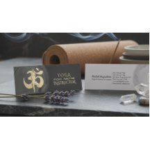 Yoga meditation ställning OM-symbol Modern svart &