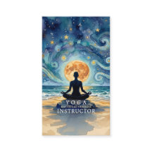 Yoga Meditation Stjärnklar Natt Himmel Måne Ocean