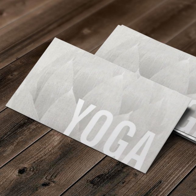 Yoga & Meditation Teacher Elegant Lotus Blommigt Visitkort (Skapare uppladdad)