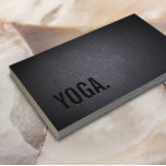 Yoga & Meditation Teacher Elegant Mörk Visitkort<br><div class="desc">Affärskortet för Mörk av Yoga & Meditation Lärare Elegant.</div>