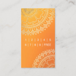 Yoga Meditation Teacher Guld Mandala Loyalty Slår Lojalitetskort