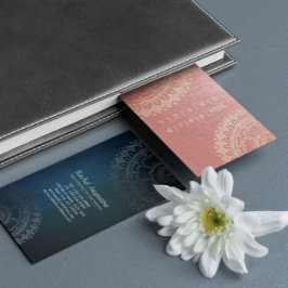 Yoga Meditation Teacher Guld Mandala Loyalty Slår Lojalitetskort