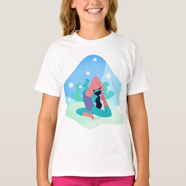 Yoga, Meditation, Träning T Shirt (Framsida)