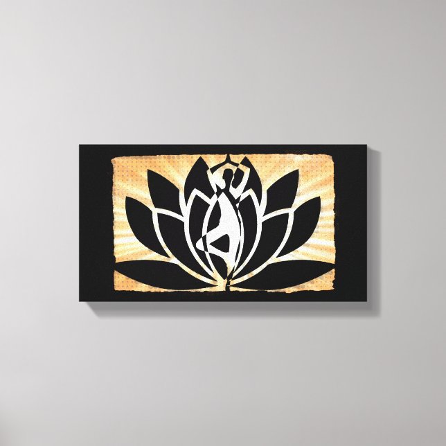 Yoga Meditation Zen Canvas Wall Art (Framsida)