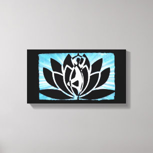 Yoga Meditation Zen Lärred Väggkonst Canvastryck