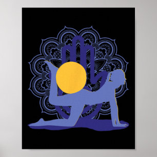 Yoga Meditationer Chakras Mandalas Contrology Pila Poster