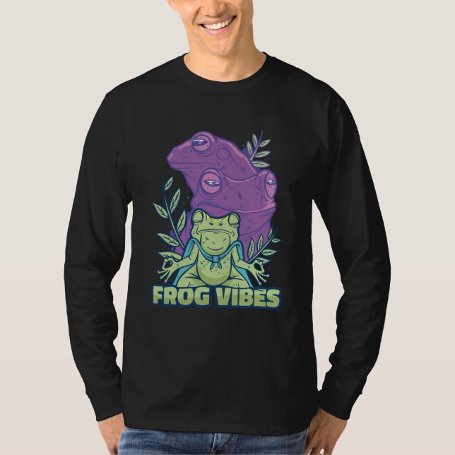 Yoga mediterande groda  t shirt (Framsida)