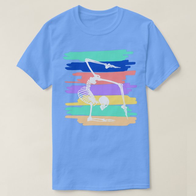 Yoga mediterande skelett t shirt (Design framsida)