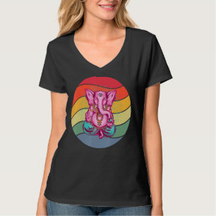 Yoga Mental Strenght Mandala Elephant Meditating T Shirt