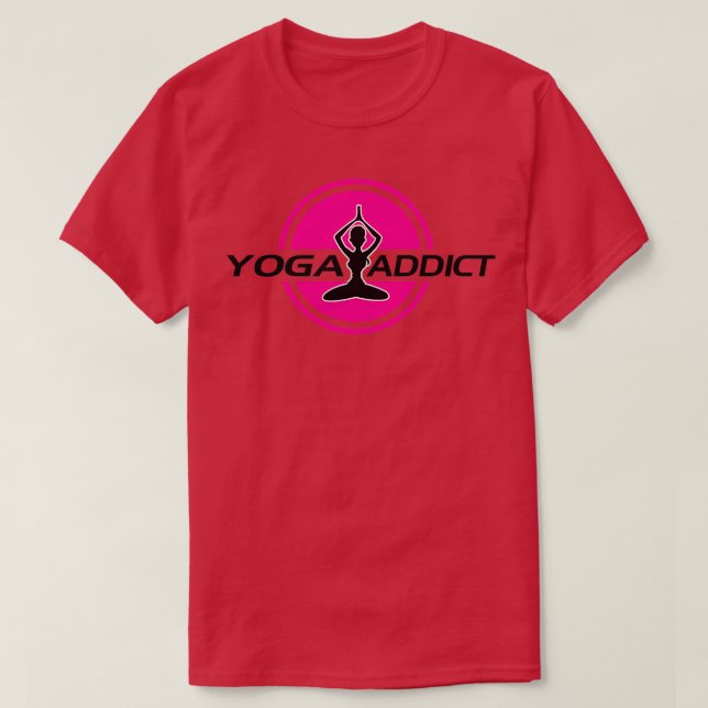 Yoga-missbrukare T Shirt (Design framsida)