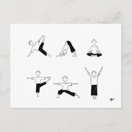 Yoga Moga-vykort Vykort