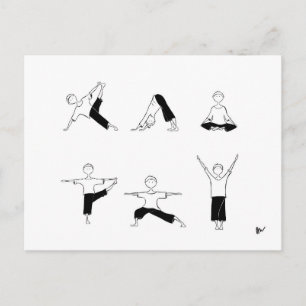 Yoga Moga-vykort Vykort