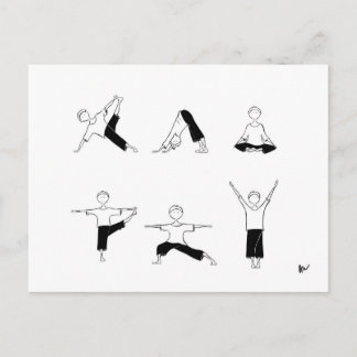 Yoga Moga-vykort Vykort