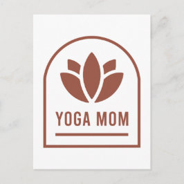 Yoga mom yogi mother boho chic aesthetic vykort