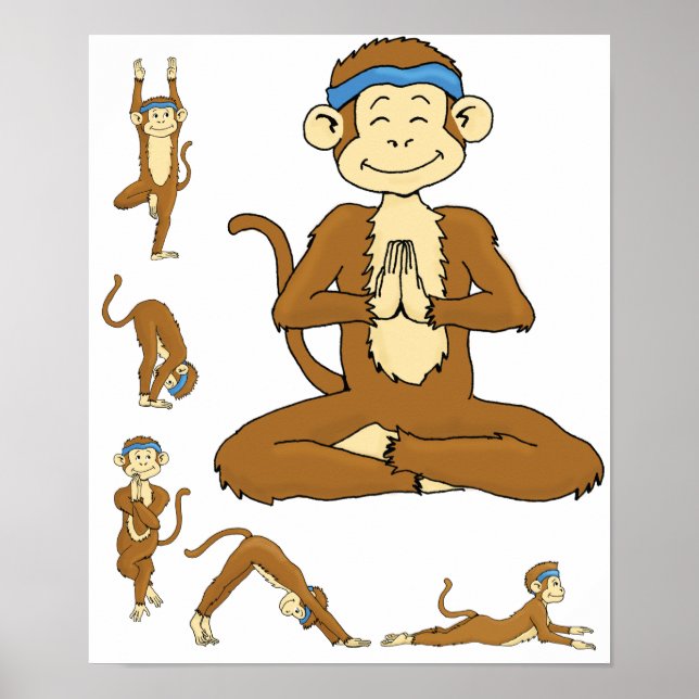 Yoga Monkey Poster (Framsidan)
