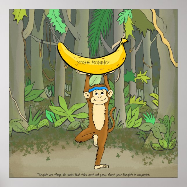 Yoga Monkey Poster (Framsidan)