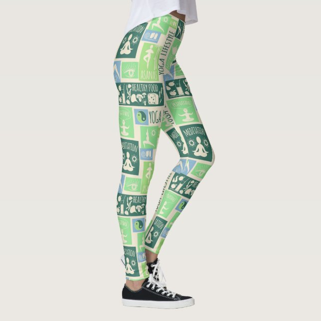 Yoga Mönster leggings (Höger)