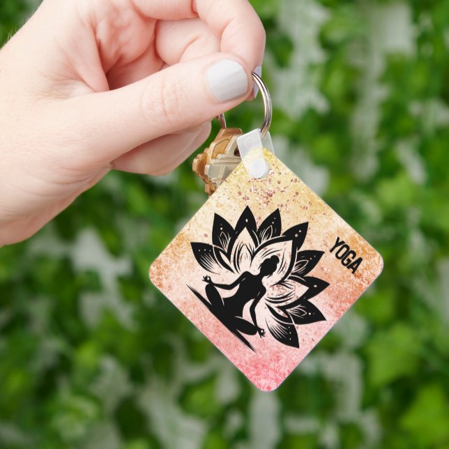 Yoga Mood Magnet Nyckelring (Hand)