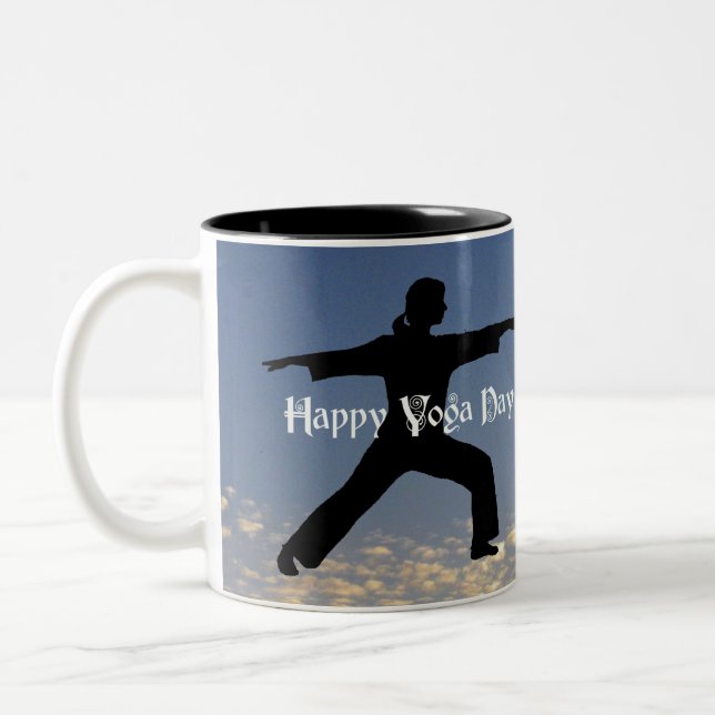 Yoga: Mugg för krigare II (Vänster)