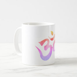 Yoga Mugg, Mantra Om, Waterololor om Mugg