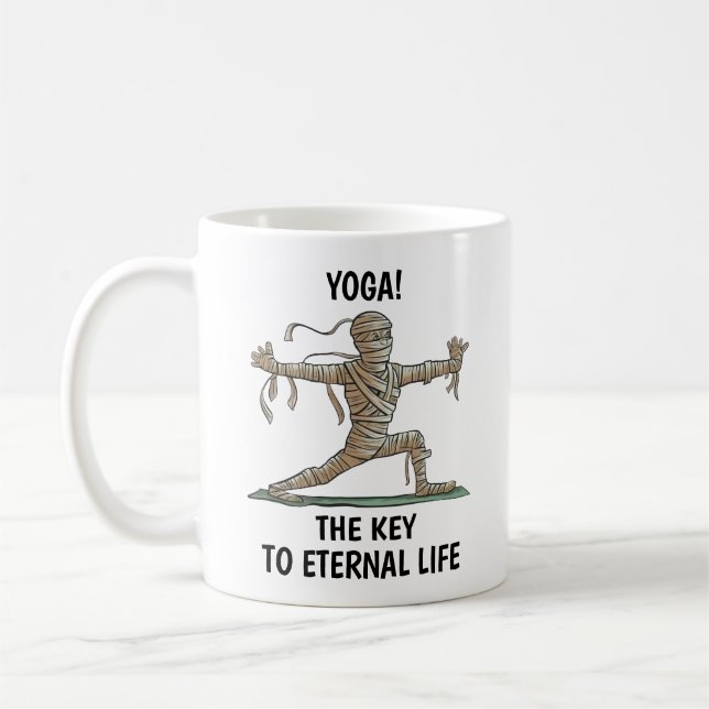 Yoga Mummy Kaffemugg (Vänster)