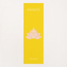 Yoga Namaste Guld Färg Lotus Girl Pose Graphic