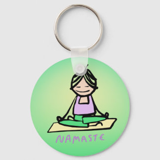 Yoga Namaste Keychain Nyckelring