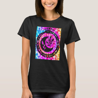 Yoga Namaste Måne Tie Die Buddha Snake T Shirt