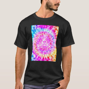 Yoga Namaste Måne Tie Die Buddha T Shirt