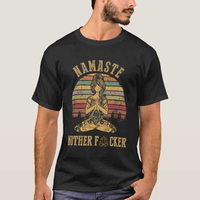 Yoga Namaste Mor F T Shirt (Framsida)
