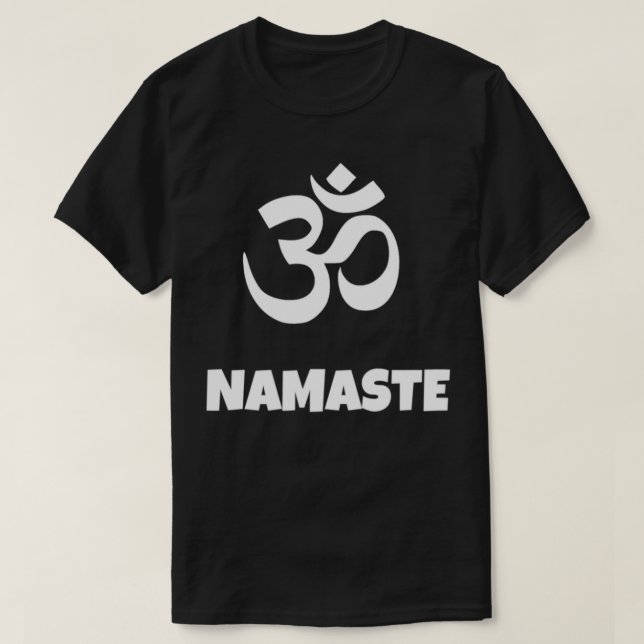 Yoga namaste OM-symbolmeditation Chakra meditativ T Shirt (Design framsida)