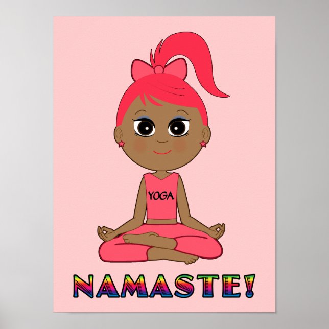 Yoga Namaste Poster (Framsidan)
