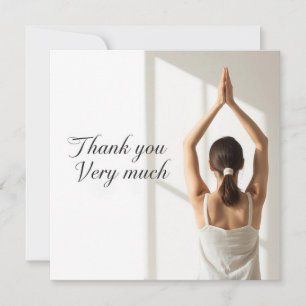 Yoga Namaste Tacksamhetskort Kort