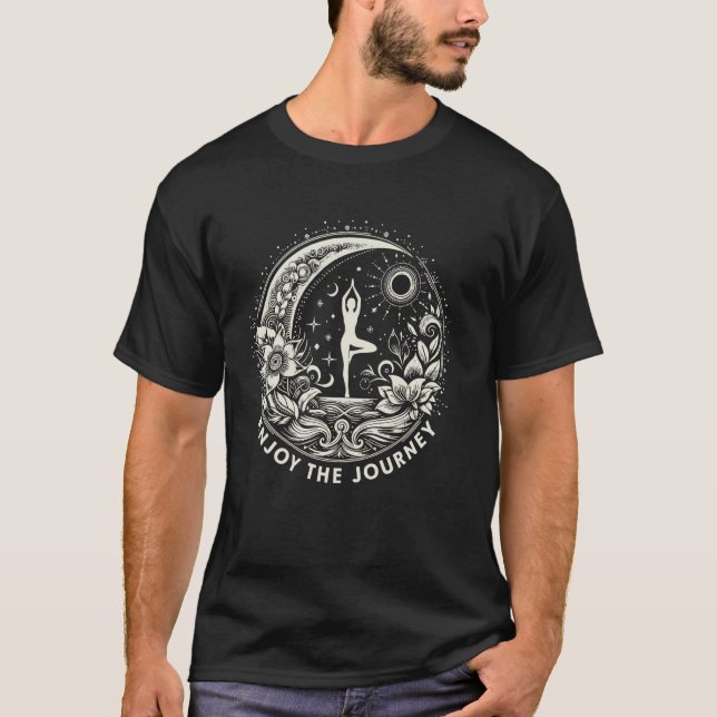 Yoga Njut av resan T Shirt (Framsida)