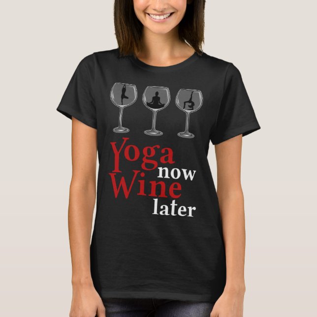 Yoga Now Vin senare T Shirt (Framsida)